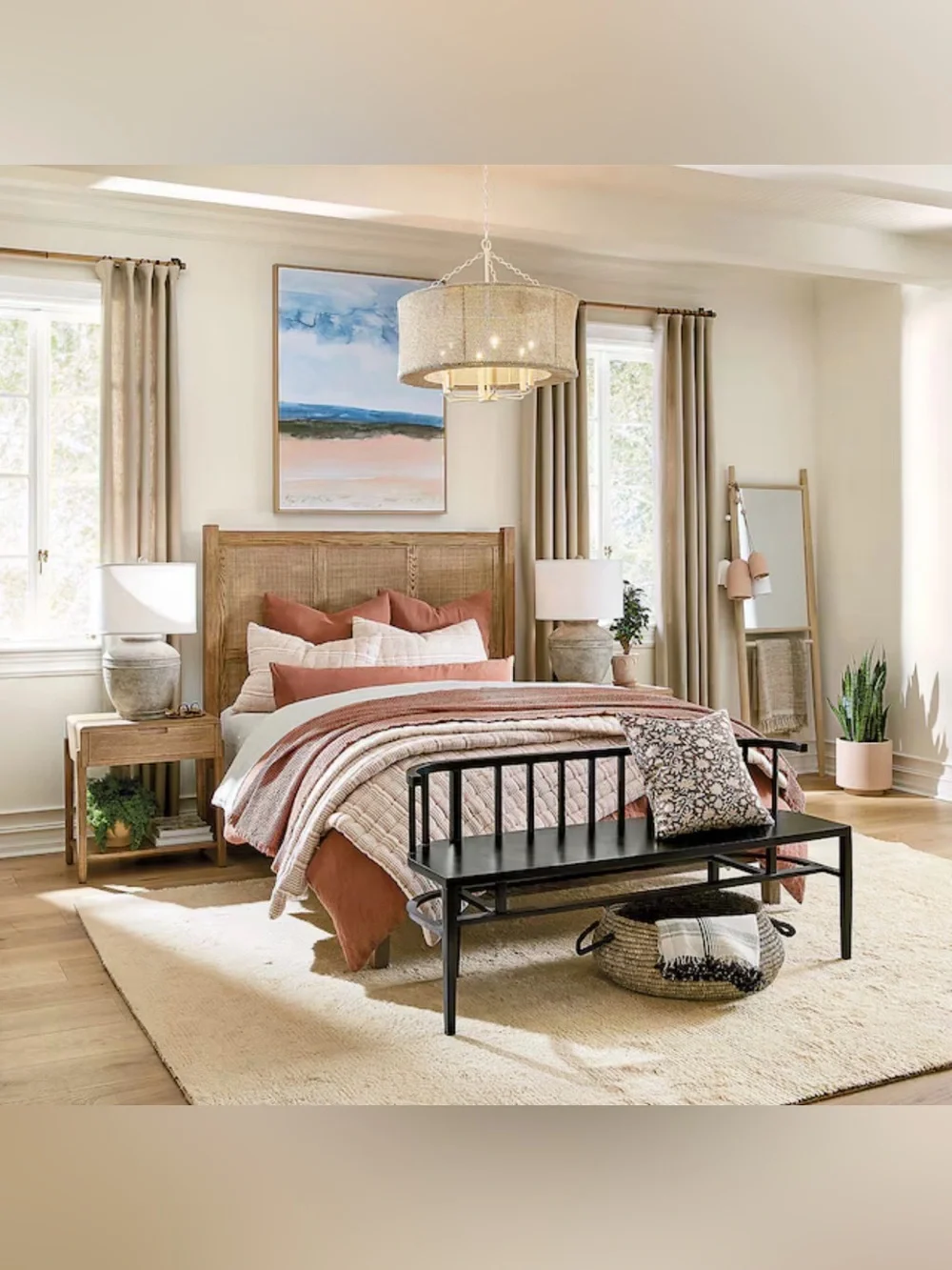Suzanne Kasler for Ballard Designs 50x84” Drapery Panel Linen Flax 13oz SK Sig.